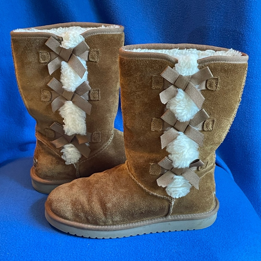 👢 Koolaburra by Ugg Victoria Tall Chestnut Suede Boot. Pull on Style. 👢